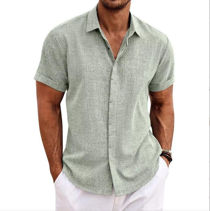 Camicia in lino a maniche corte MIAMI