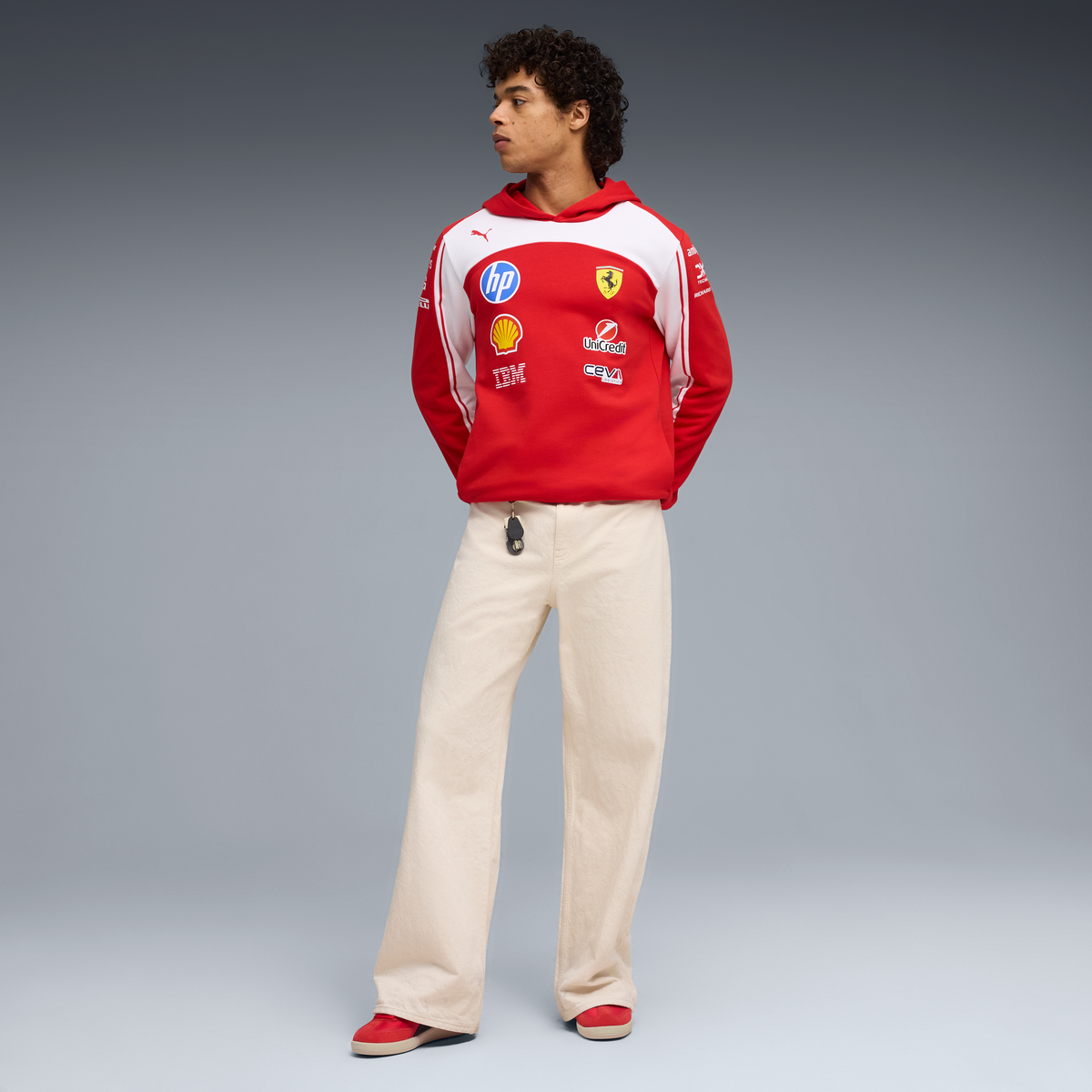 Felpa con cappuccio Scuderia Ferrari F1 Team 2026