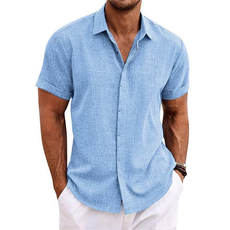 Camicia in lino a maniche corte MIAMI