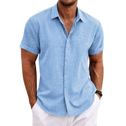 Camicia in lino a maniche corte MIAMI