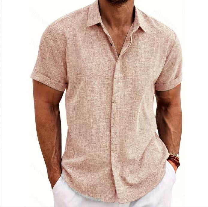 Camicia in lino a maniche corte MIAMI