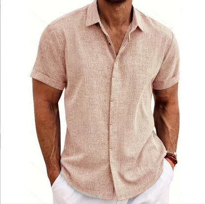 Camicia in lino a maniche corte MIAMI