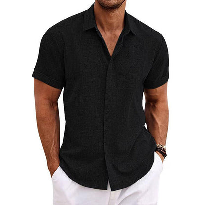 Camicia in lino a maniche corte MIAMI