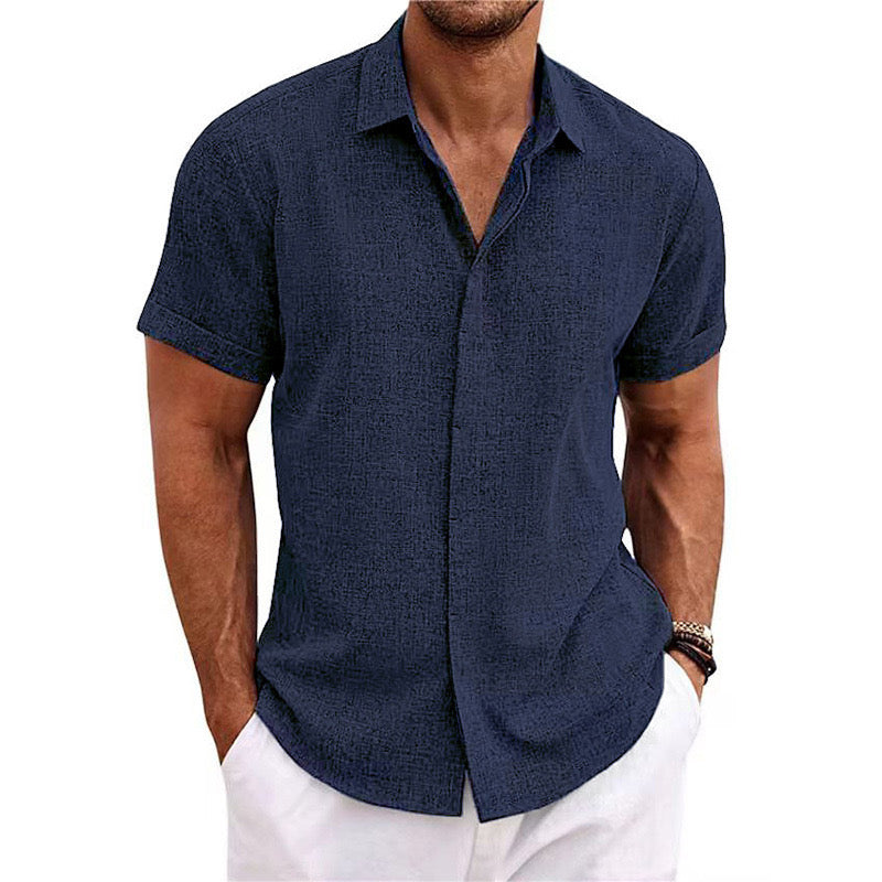 Camicia in lino a maniche corte MIAMI