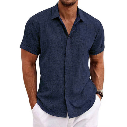 Camicia in lino a maniche corte MIAMI