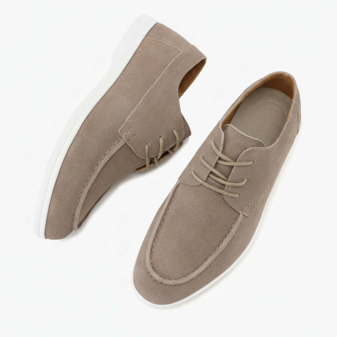 Scarpe stringate in pelle scamosciata premium