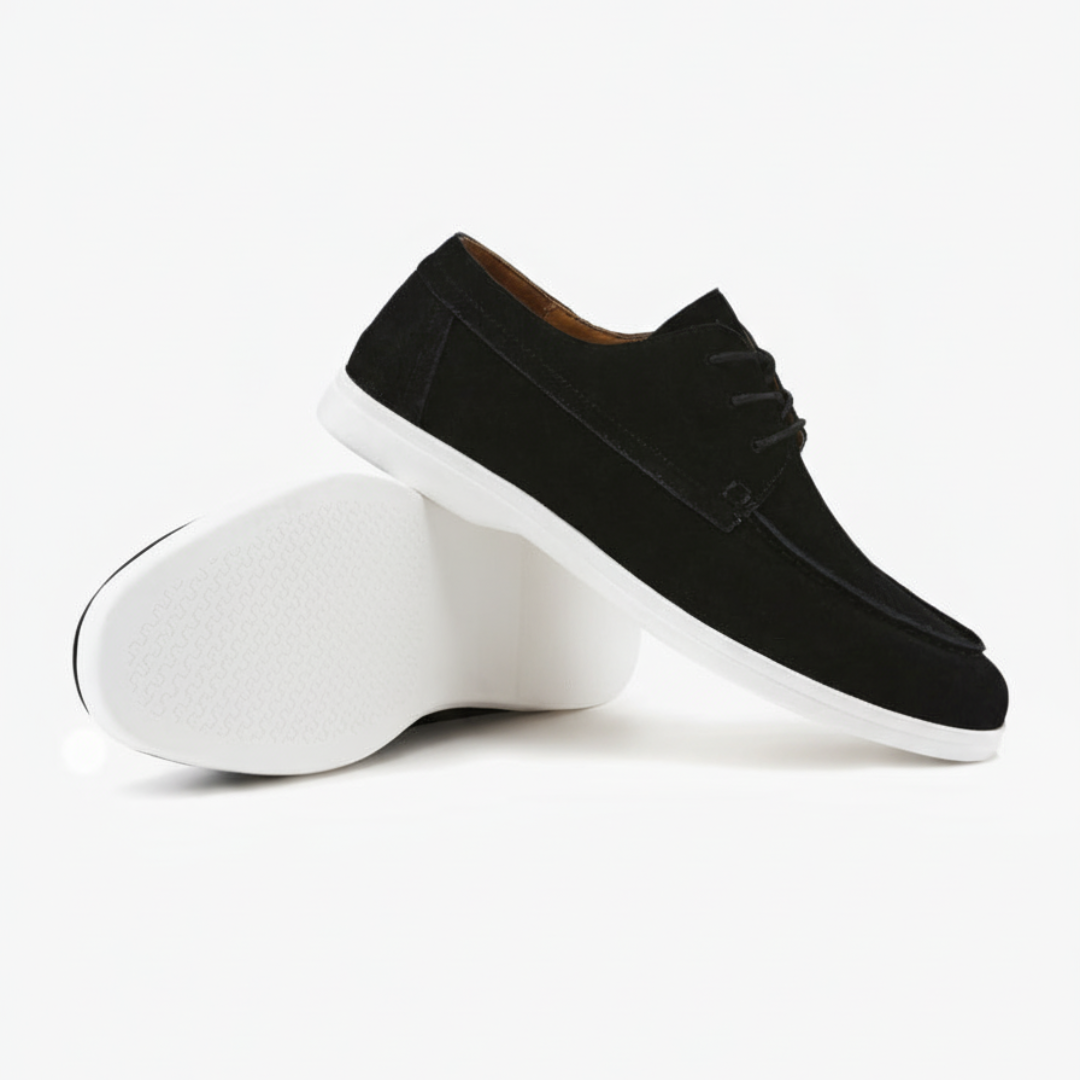Scarpe stringate in pelle scamosciata premium