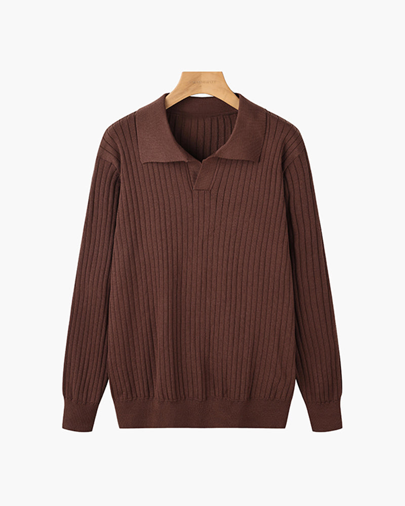 Polo SUWON con scollo a V