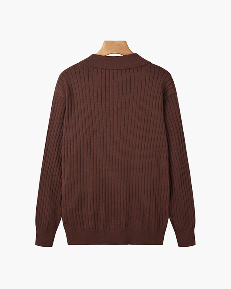 Polo SUWON con scollo a V