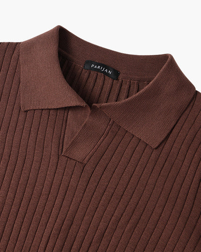 Polo SUWON con scollo a V