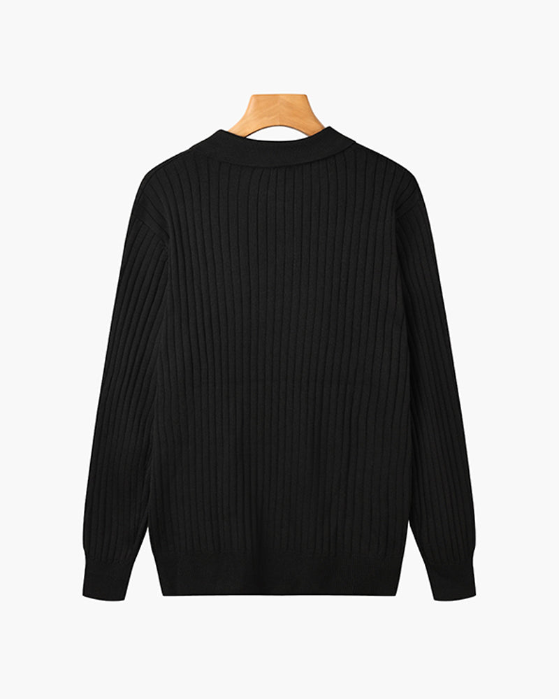 Polo SUWON con scollo a V