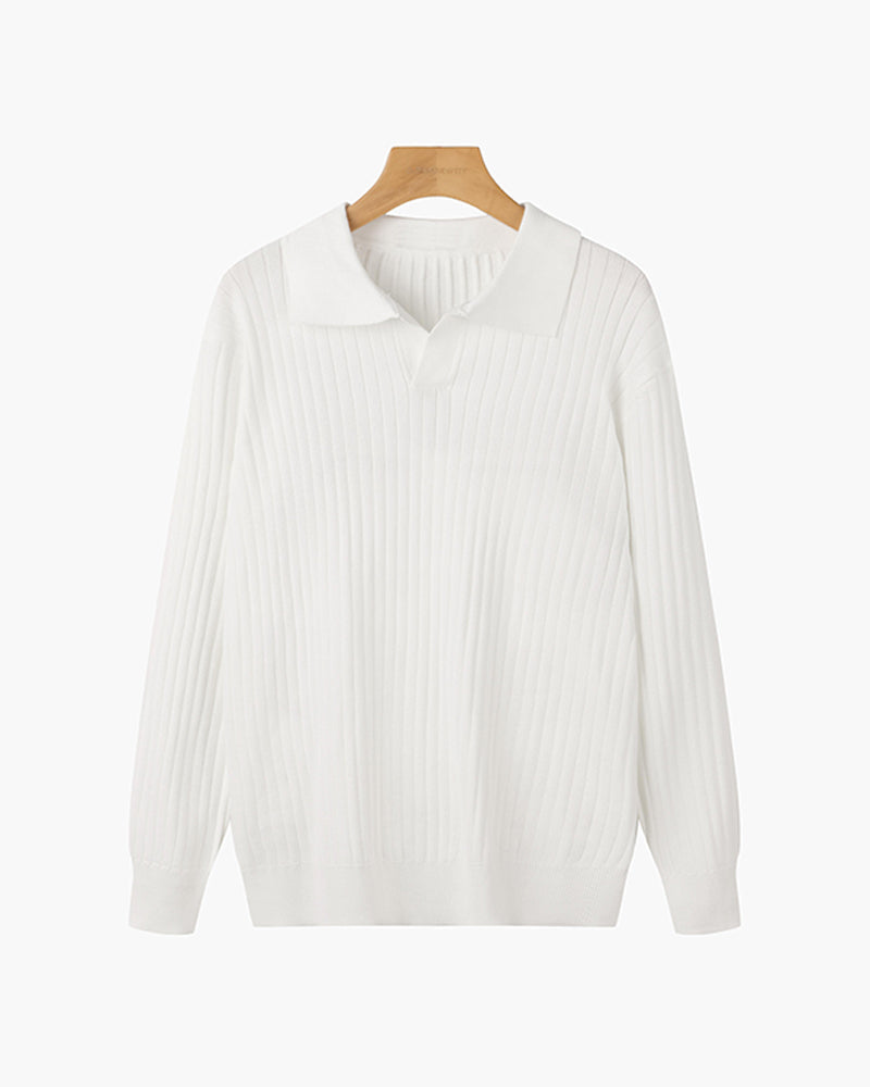 Polo SUWON con scollo a V