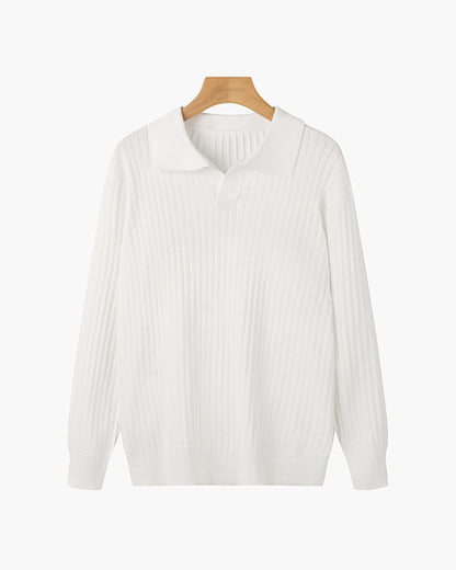 Polo SUWON con scollo a V