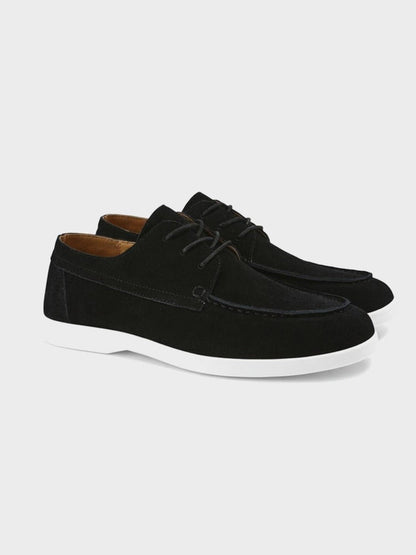 Scarpe stringate in pelle scamosciata premium