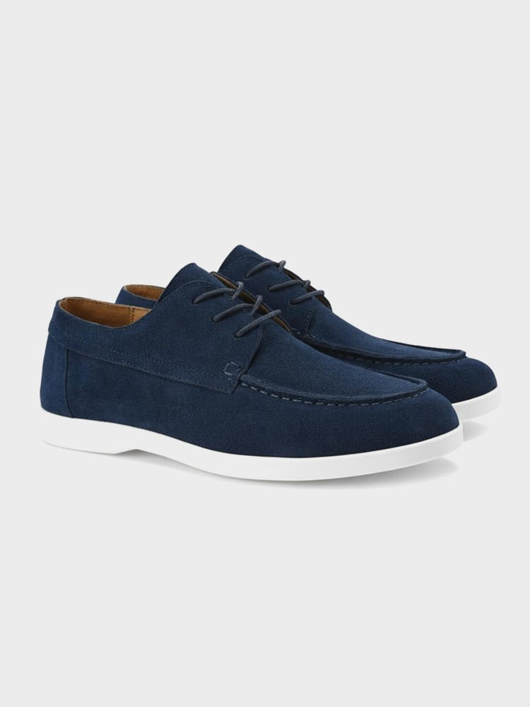 Scarpe stringate in pelle scamosciata premium