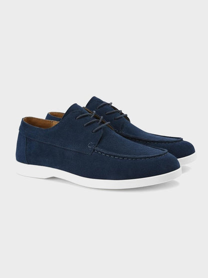 Scarpe stringate in pelle scamosciata premium