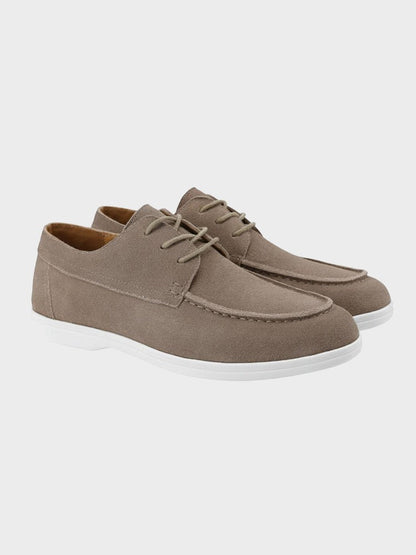 Scarpe stringate in pelle scamosciata premium